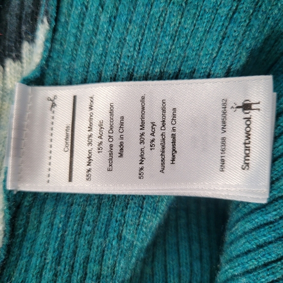 Smartwool Colorblock Ribbed Pullover Crew Sweater XS - Picture 12 of 12